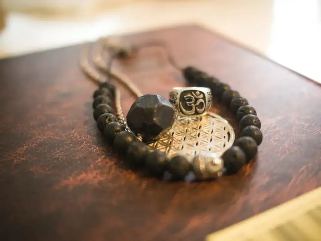 Aum with beads