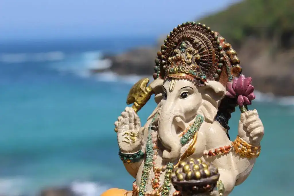 Ganesha on a river bank
