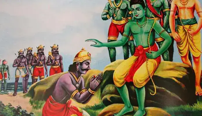 Vibhishana and Rama
