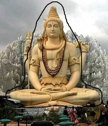 Lord Shiva in a Meditative Pose