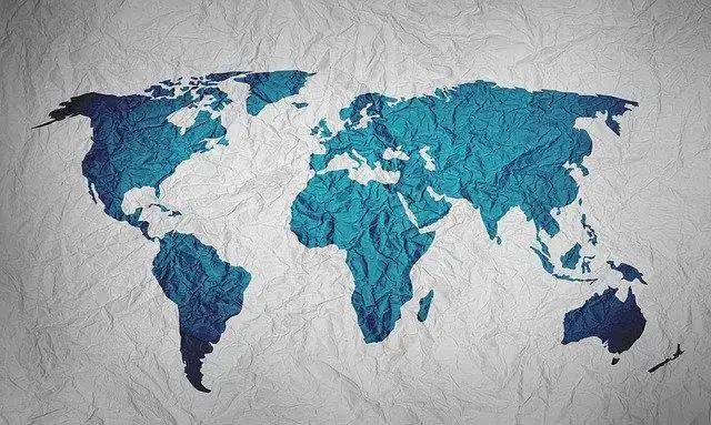World Map - Hinduism for kids