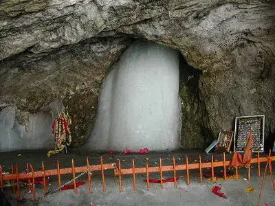 Ice lingam at Amarnath Cave